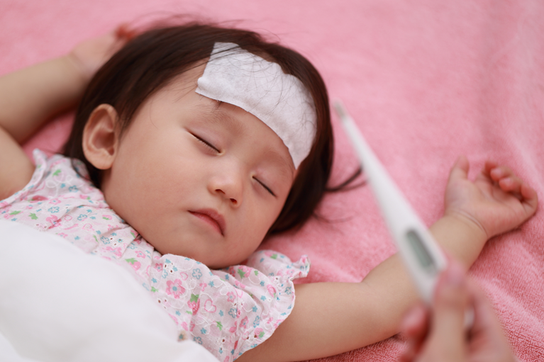 高熱が3日以上続く